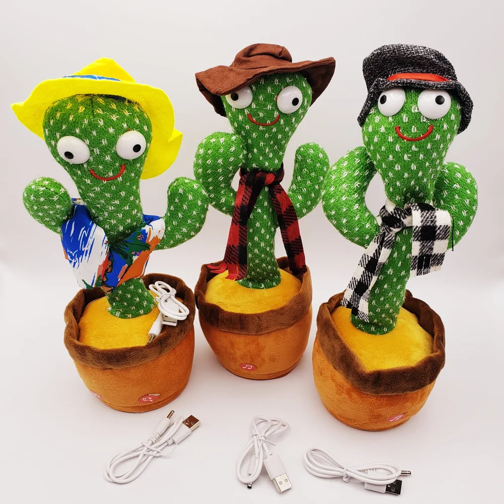 Toptan Konuşan Dans Eden Kaktüs Oyuncak