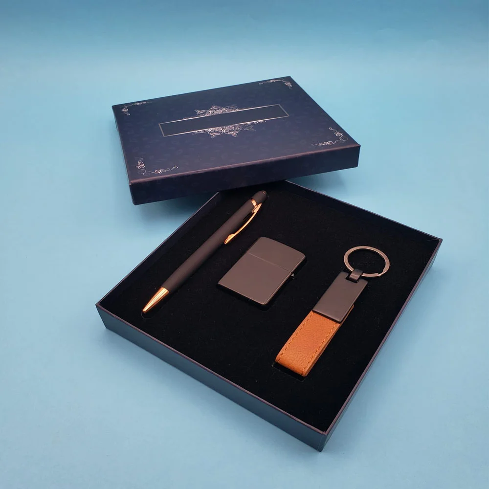 Toptan 3'lü Kalem Çakmak Anahtarlık Seti