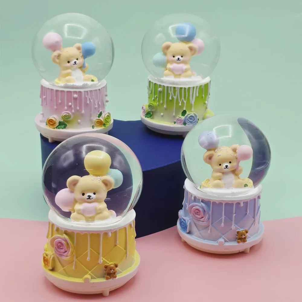 Toptan Orta Boy Sevimli Ayıcık Kar Küresi