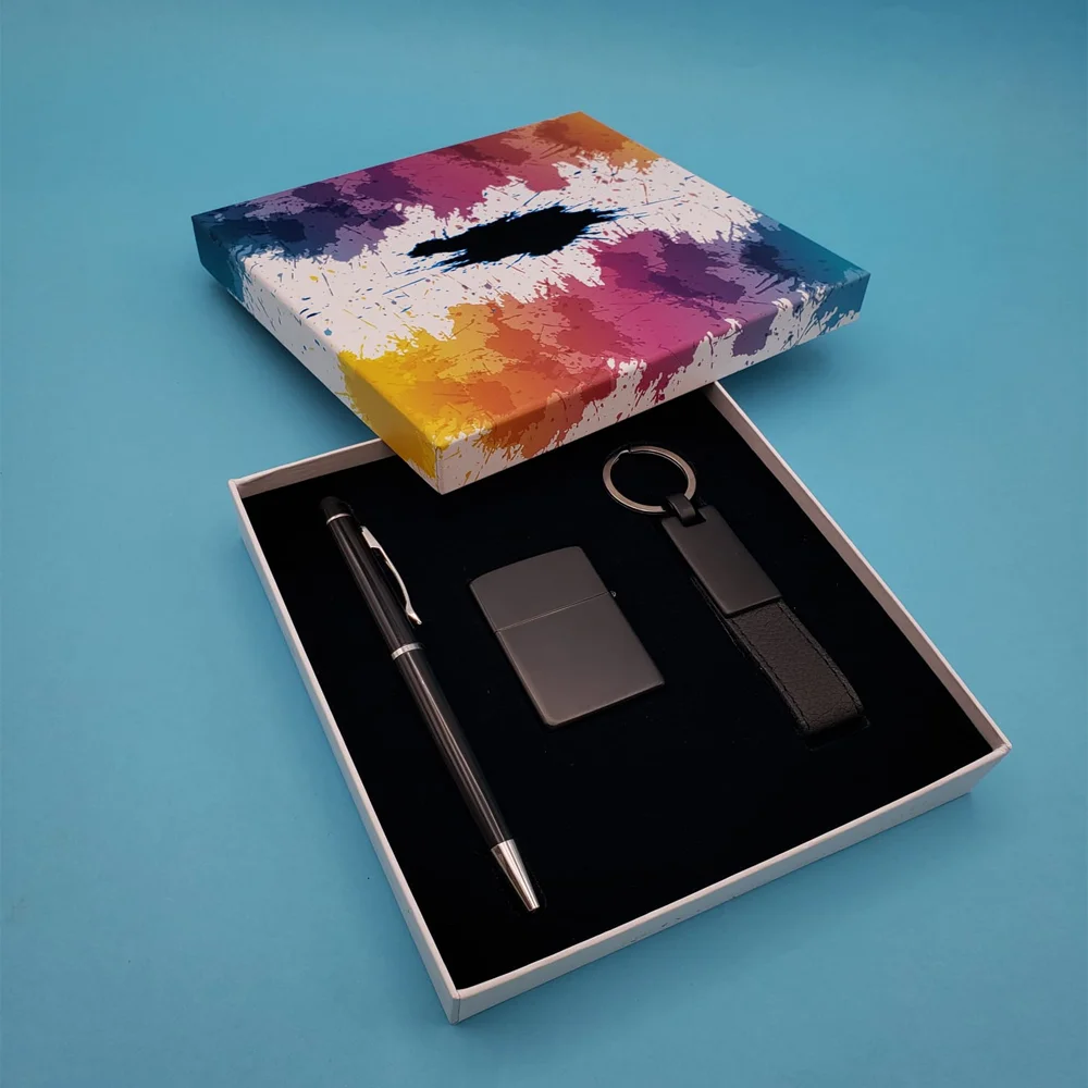 Toptan Kalem Çakmak Anahtarlık Siyah Set