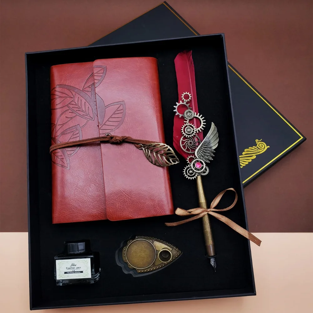 Toptan Divit Hokka Defter ve Tüylü Kalem Seti