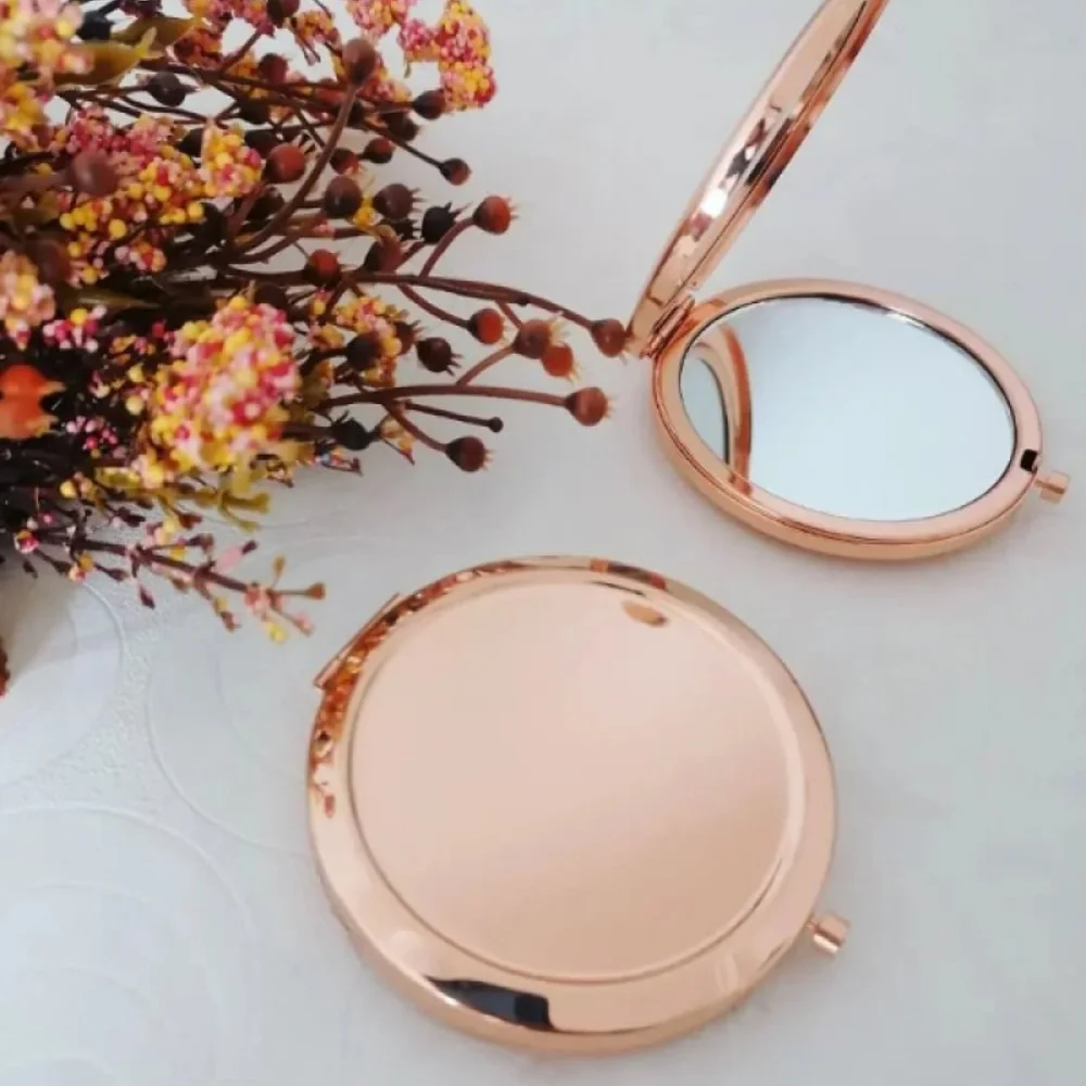 Toptan Promosyon Rose Renk Cep Aynası