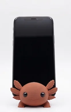 Axolotl Telefon Tutucusu - Sevimli 3D Baskı Figür