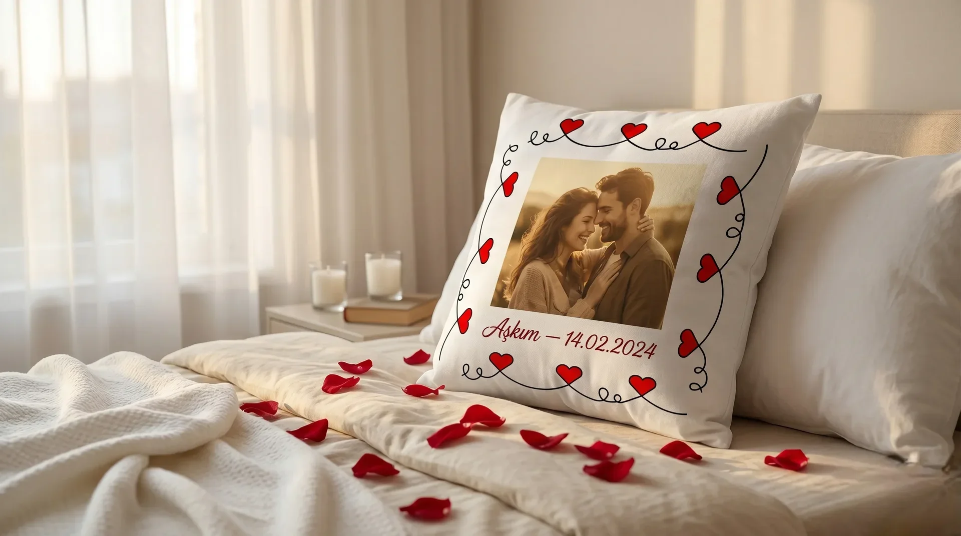 Eşime Yıldönümü Yastığı — Romantik Sürpriz